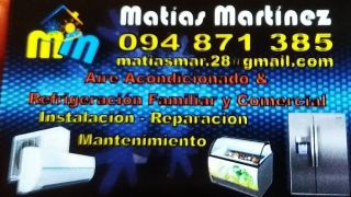 instaladores aire acondicionado montevideo Matías Martínez Técnico en Refrigeración Familiar y Comercial